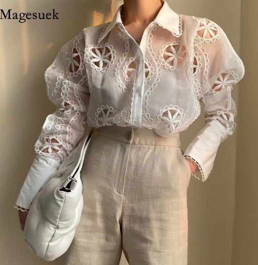 Blusa Elegância Floral - Montzel Collection