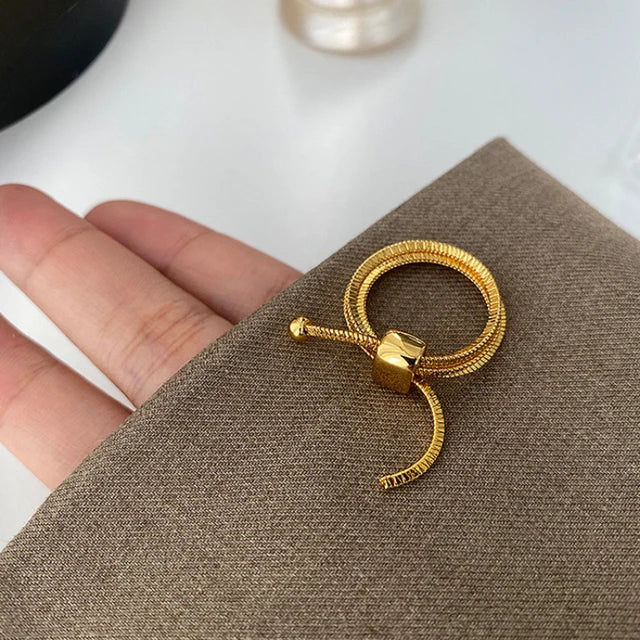 Bilandi Modern Jewelry Cool Metal Rings 2023 Trend New Popular Style Multi Layer Chain Rings For Women Female Party Gift - Montzel Collection
