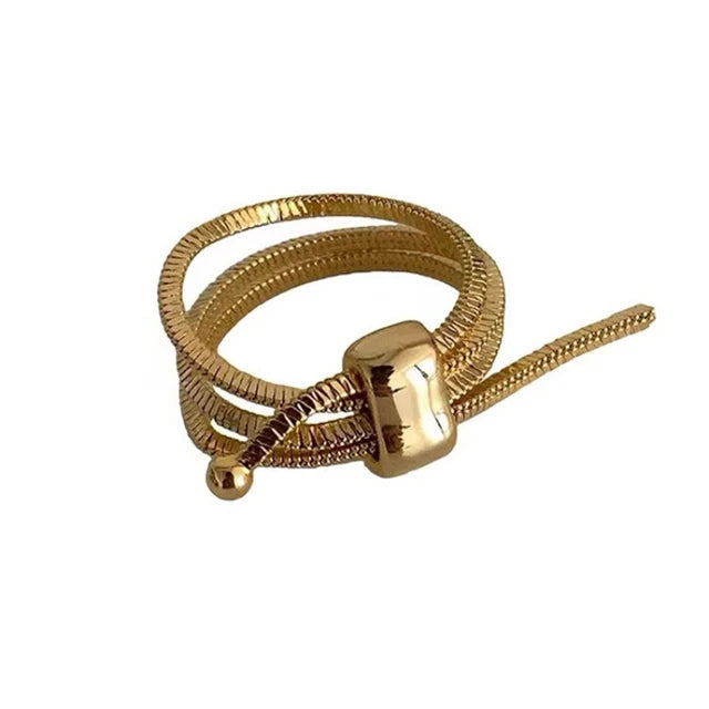 Bilandi Modern Jewelry Cool Metal Rings 2023 Trend New Popular Style Multi Layer Chain Rings For Women Female Party Gift - Montzel Collection
