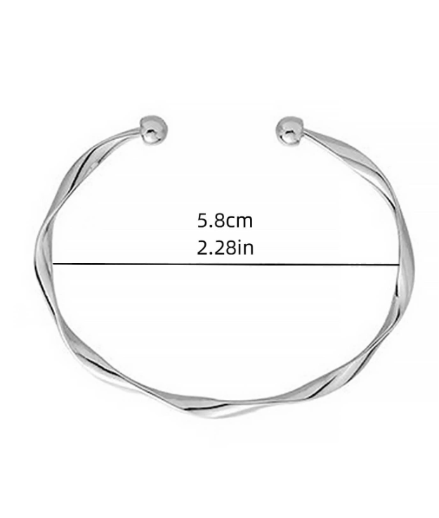 Pulseira Minimalista Fita de Mobius Torcida
