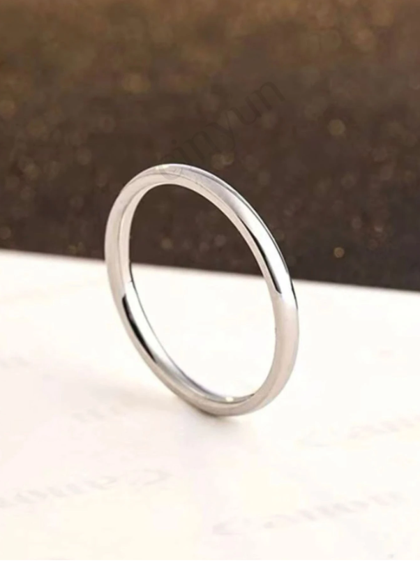 Aliança de Compromisso 2mm em Aço Inox