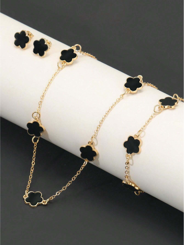 Conjunto 3 Peças Flor de Cinco Pétalas