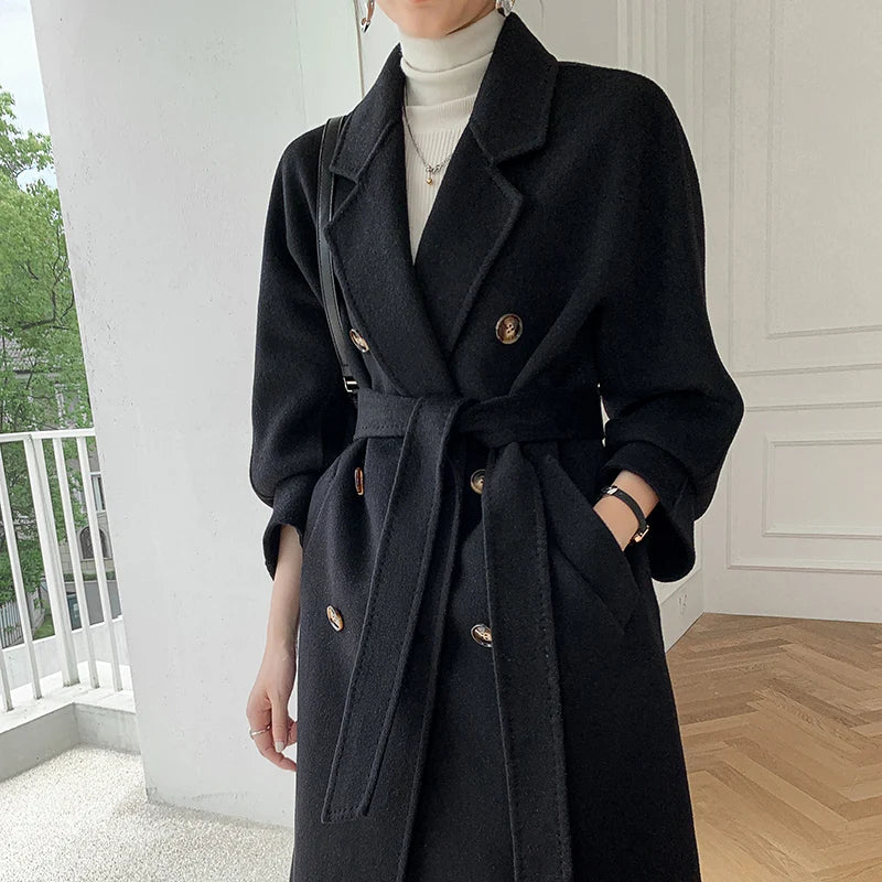 Sobretudo feminino outono e inverno - Montzel Collection