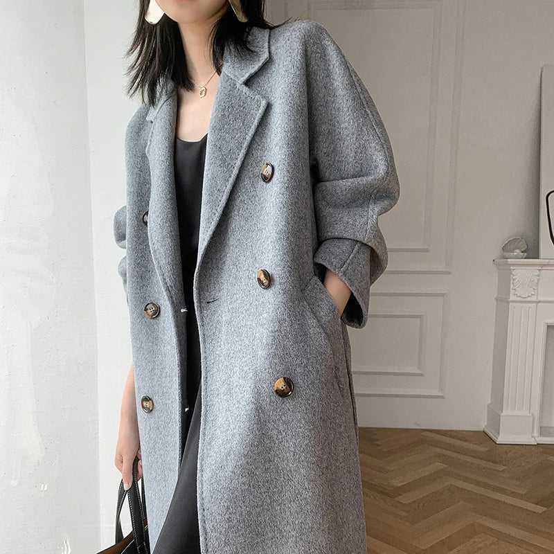 Sobretudo feminino outono e inverno - Montzel Collection