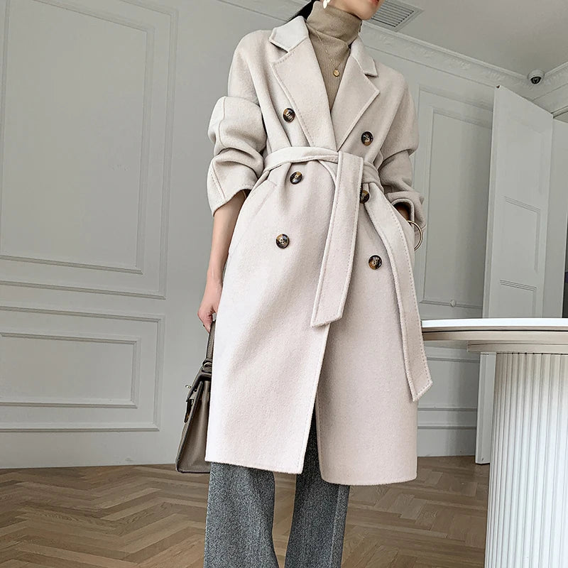 Sobretudo feminino outono e inverno - Montzel Collection