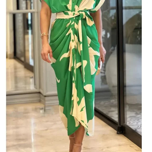 L'Artiste Pleated Maxi Dress - Montzel Collection
