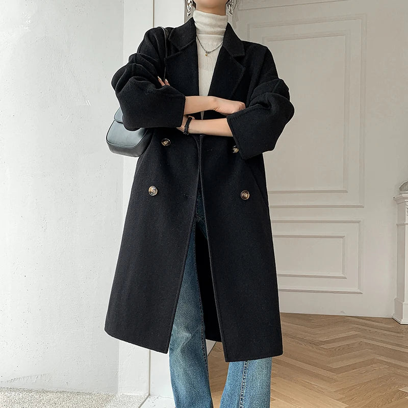 Sobretudo feminino outono e inverno - Montzel Collection