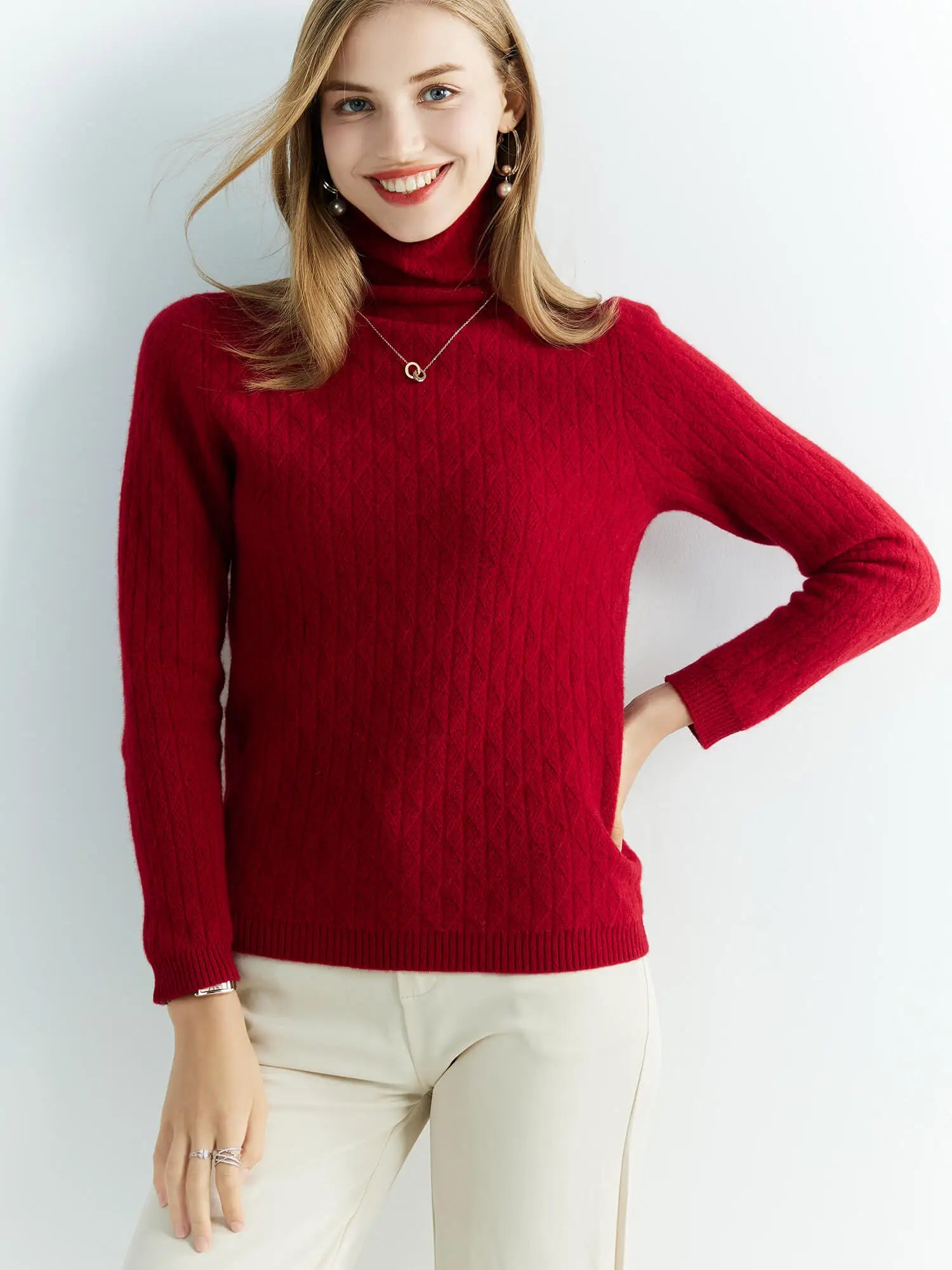 Blusa de lã gola alta para o inverno - Montzel Collection