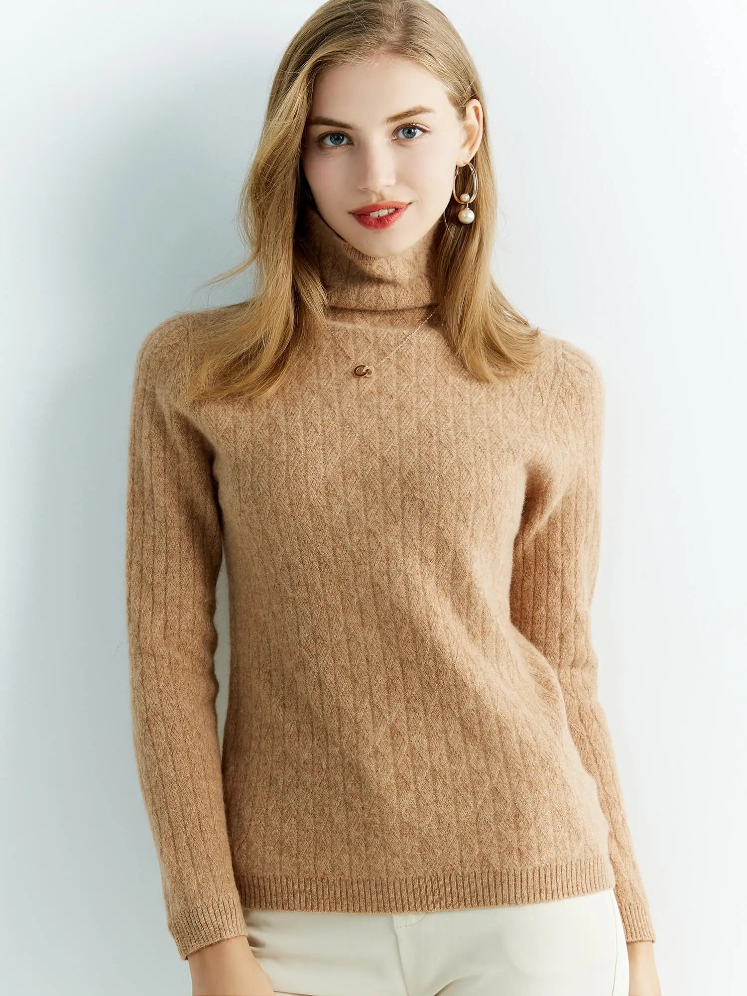 Blusa de lã gola alta para o inverno - Montzel Collection