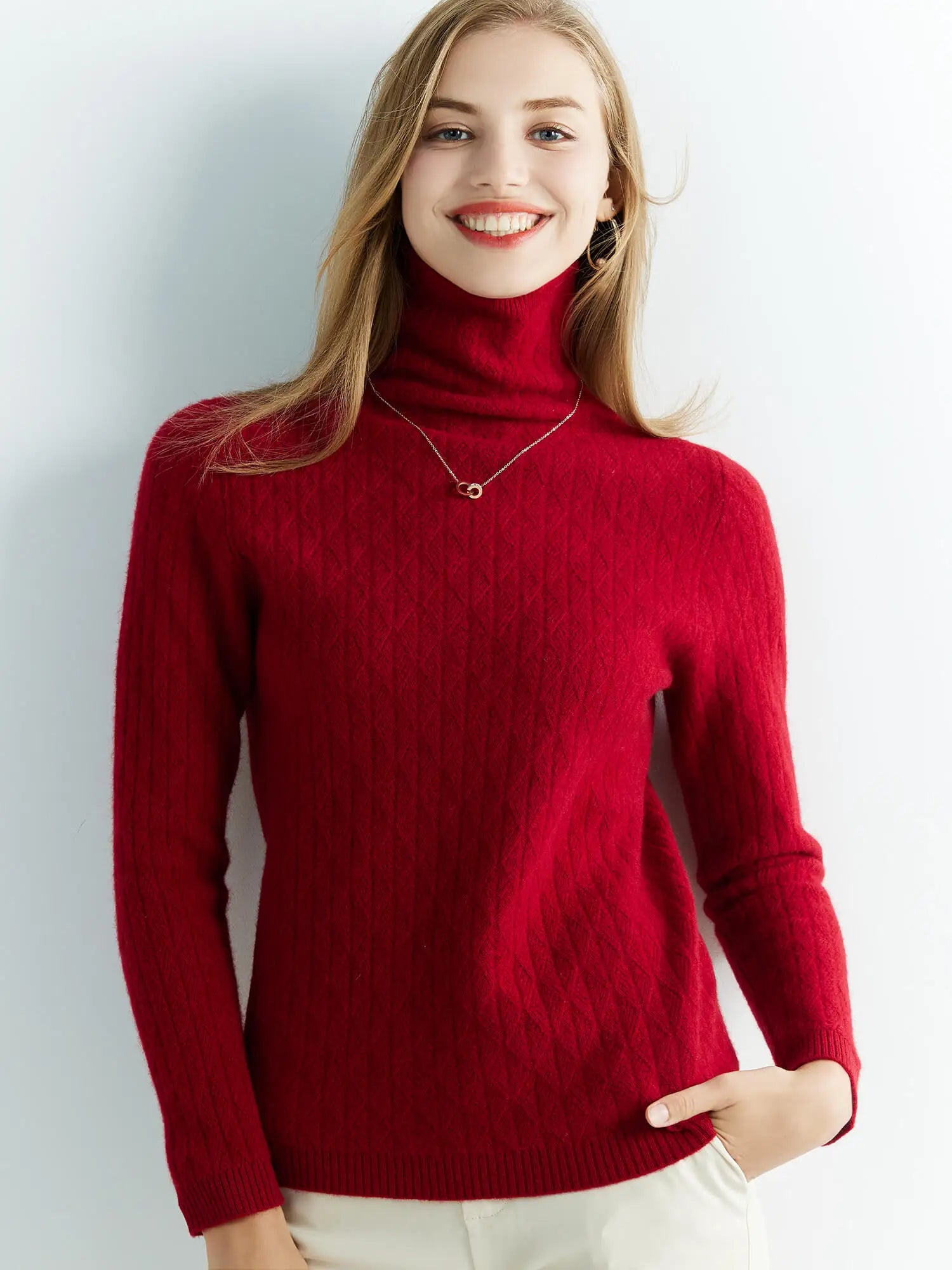 Blusa de lã gola alta para o inverno - Montzel Collection