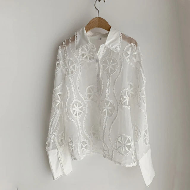 Blusa Elegância Floral - Montzel Collection