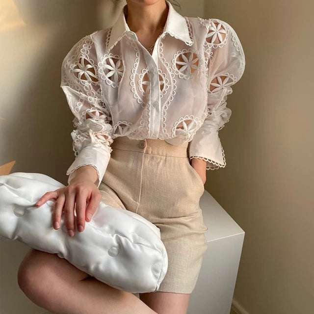 Blusa Elegância Floral - Montzel Collection