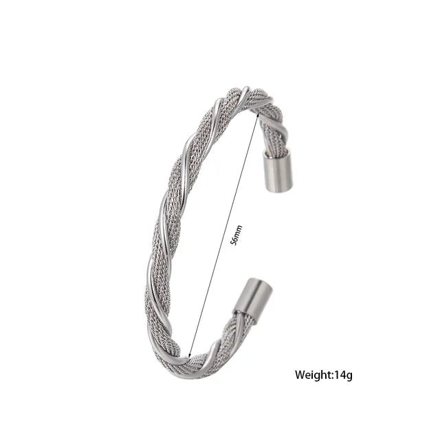 Steel Cuff Bracelet - Montzel Collection