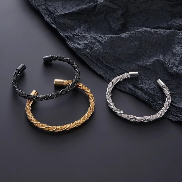 Steel Cuff Bracelet - Montzel Collection