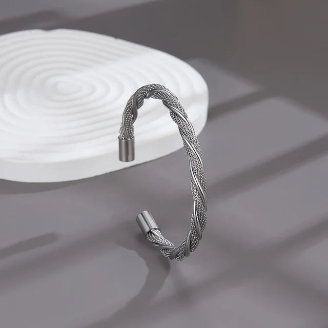 Steel Cuff Bracelet - Montzel Collection