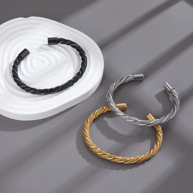 Steel Cuff Bracelet - Montzel Collection