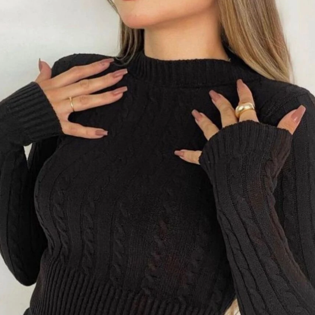 MISS RABBIT - Blusa De Cropped De Frio - Montzel Collection