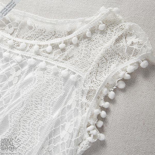 Vestido Curto Renda Boho - Montzel Collection