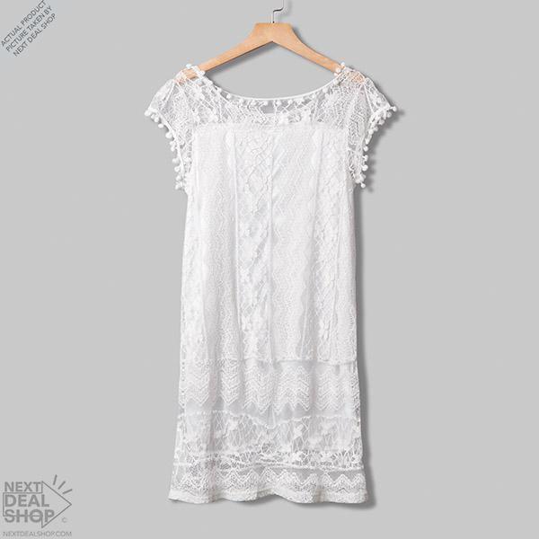 Vestido Curto Renda Boho - Montzel Collection