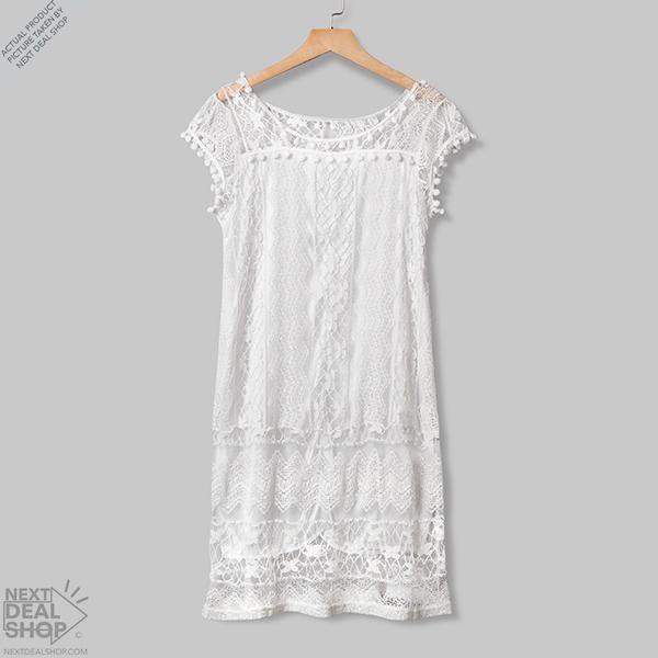 Vestido Curto Renda Boho - Montzel Collection