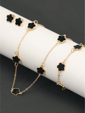 Conjunto 3 Peças Flor de Cinco Pétalas
