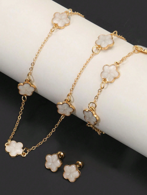 Conjunto 3 Peças Flor de Cinco Pétalas