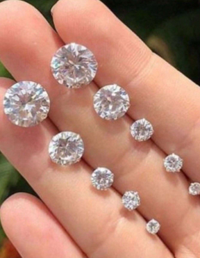 Conjunto 5 Pares de Brincos Zircônia Prateado