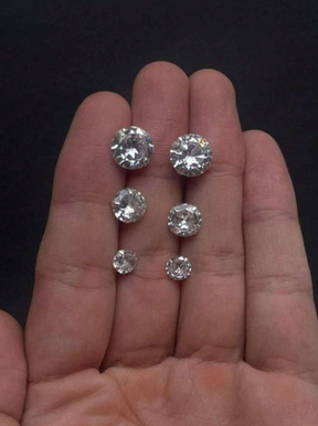 Conjunto 5 Pares de Brincos Zircônia Prateado