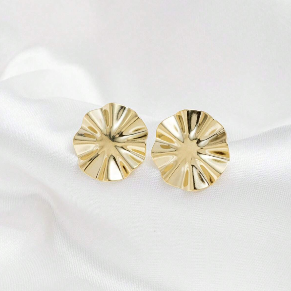 Brinco Chapa Banhado a Ouro 18K