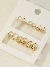 Conjunto 6 Pares de Brincos Minimalistas