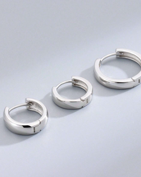 Conjunto 3 Pares de Brincos Argola Ouro 18K ou Prata 925