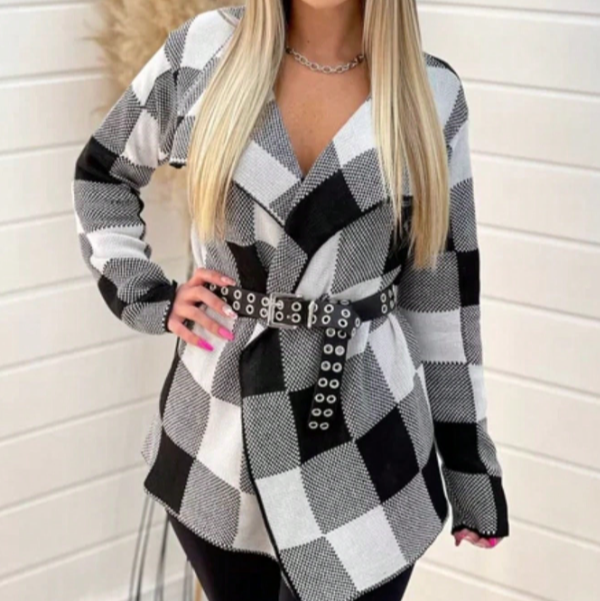 Casaco Kimono Xadrez