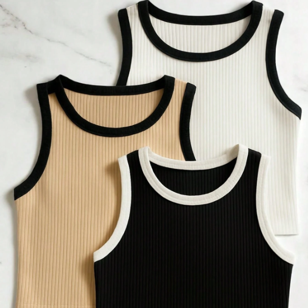 Conjunto 3 Croppeds Regata
