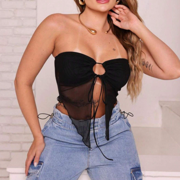 Cropped Tomara que Caia Midnight