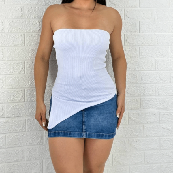 Cropped/Blusa Simples Tomara que Caia