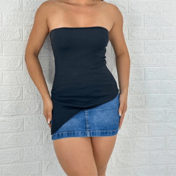 Cropped/Blusa Simples Tomara que Caia