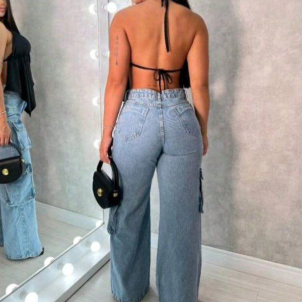 Cropped Bata com Babado