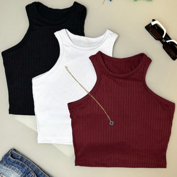 Conjunto 3 Croppeds Nadador Regata