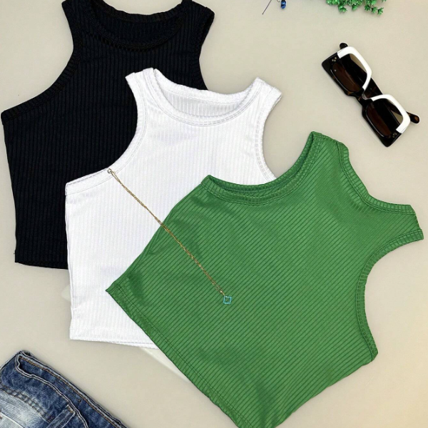 Conjunto 3 Croppeds Nadador Regata