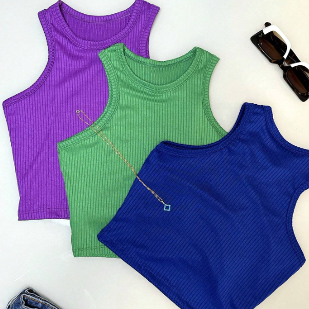 Conjunto 3 Croppeds Nadador Regata