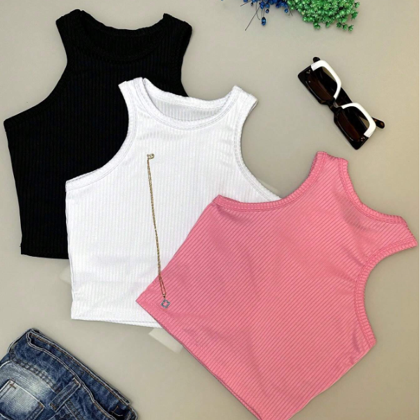 Conjunto 3 Croppeds Nadador Regata
