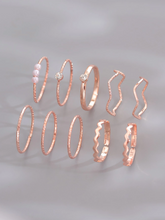 Conjunto 10 Anéis Strass