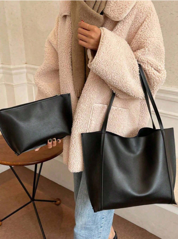 Conjunto Bolsa/Sacola e Necessaire Tote Minimalista