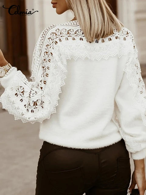 Celmia Lux Plush Lantern Pullover - Montzel Collection 