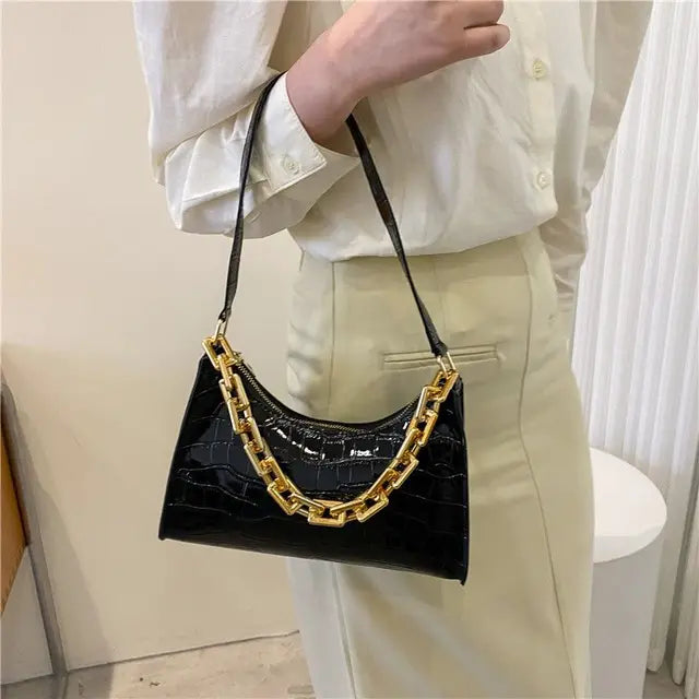 LaRoyale Alligator Chain Bag - Montzel Collection 