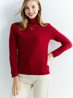 Blusa de lã gola alta para o inverno - Montzel Collection 