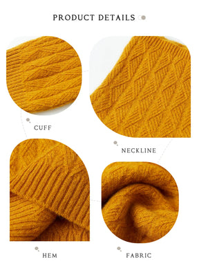 Blusa de lã gola alta para o inverno - Montzel Collection 