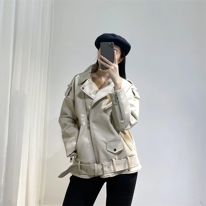 Jaqueta de couro feminina - Montzel Collection 