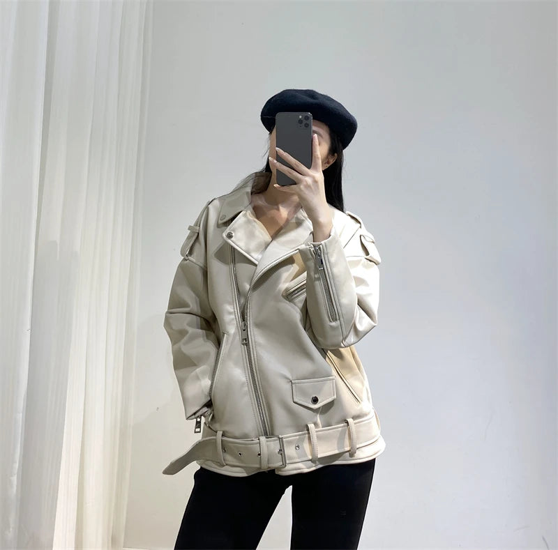 Jaqueta de couro feminina - Montzel Collection 