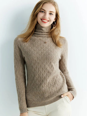 Blusa de lã gola alta para o inverno - Montzel Collection 